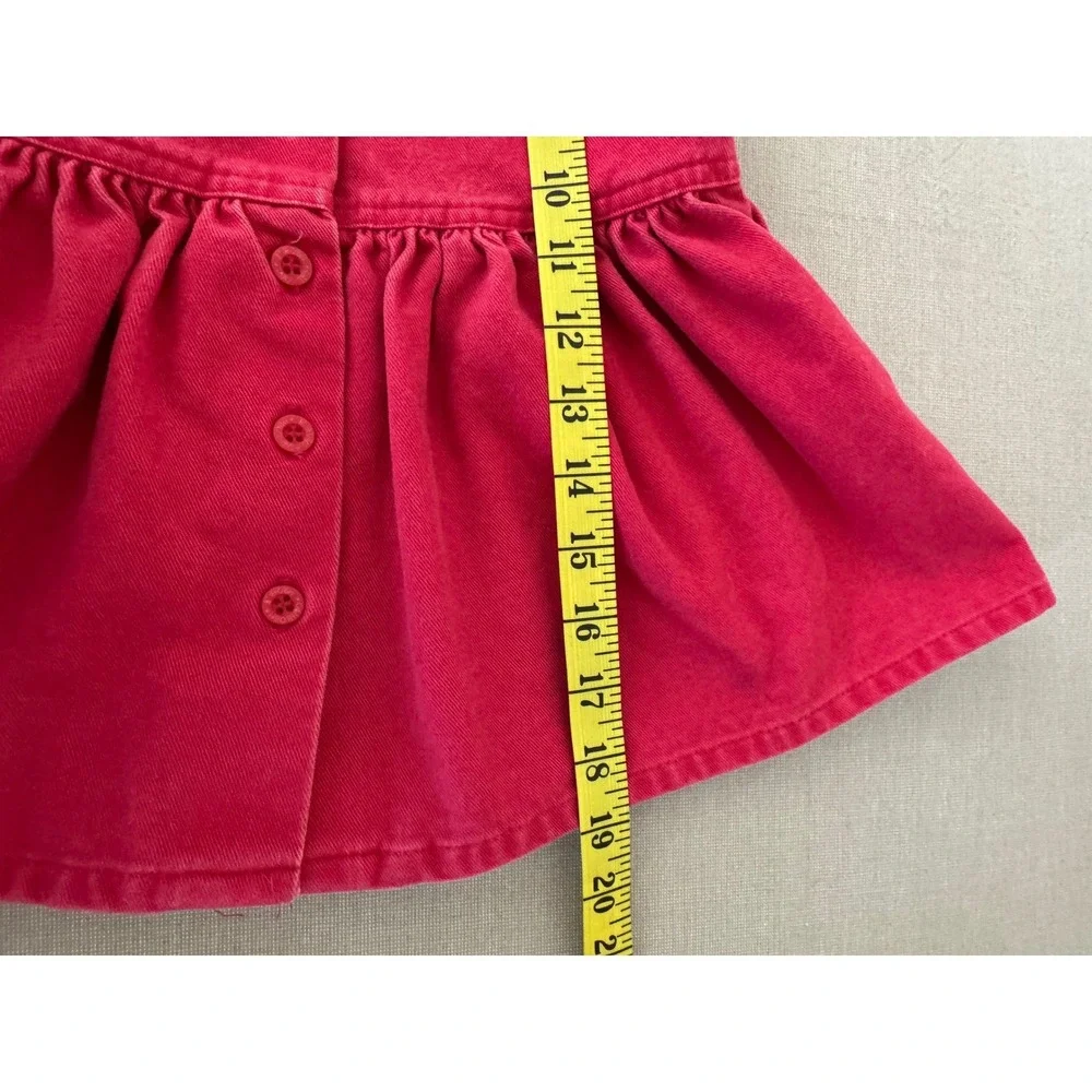 Vintage OshKosh Pink Denim Jumper Dress‎ 2T